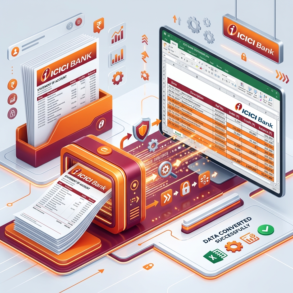 ICICI Bank Statement PDF to CSV/Excel: Fast & Secure 2026 Guide