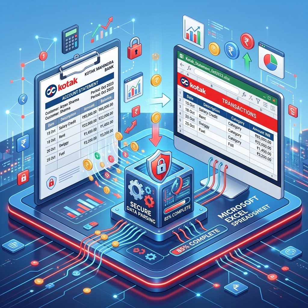 Kotak 811 & Savings Account Statement to Excel Converter: 2026 Guide