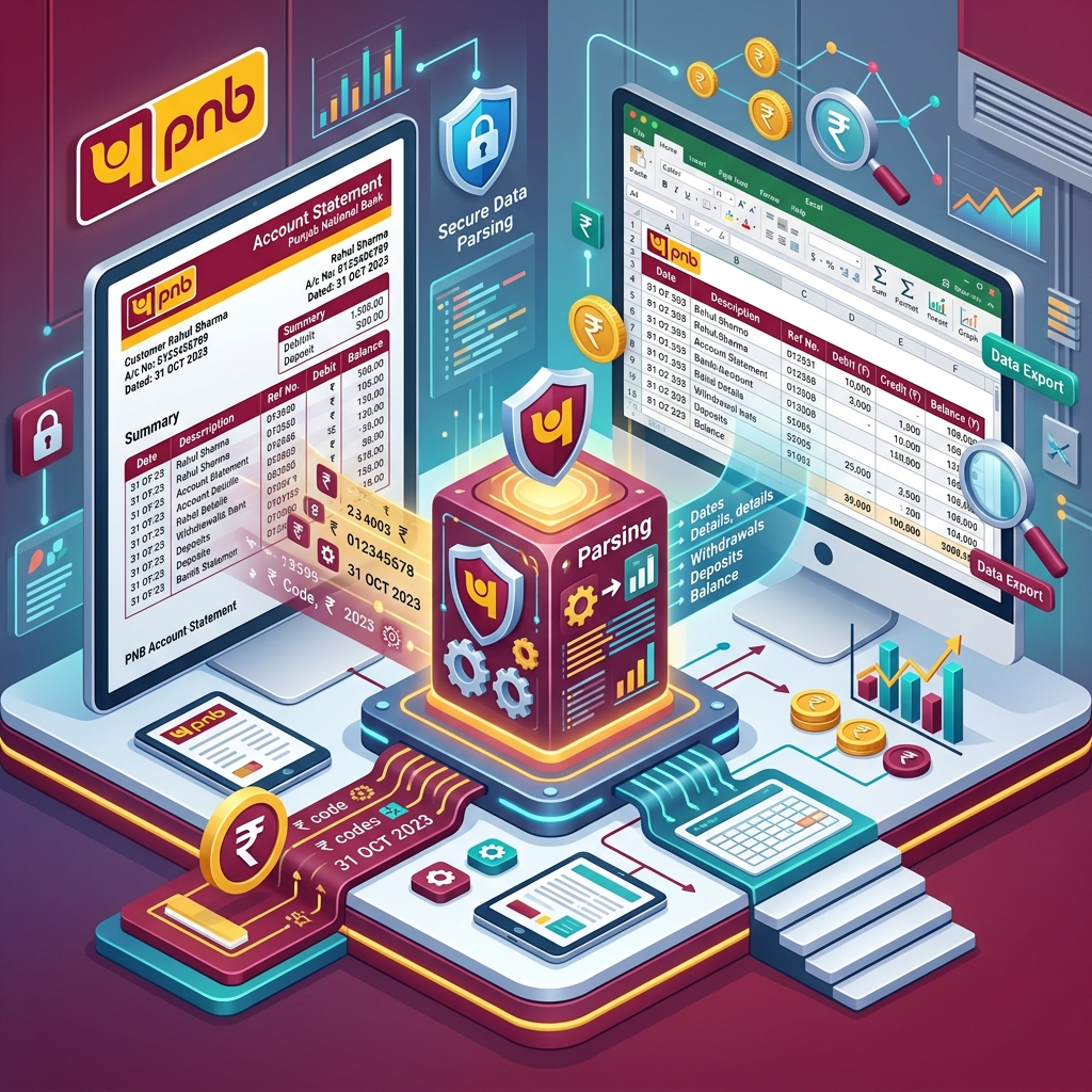 PNB Bank Statement to Excel: Complete 2026 Solution for GST & ITR Filing